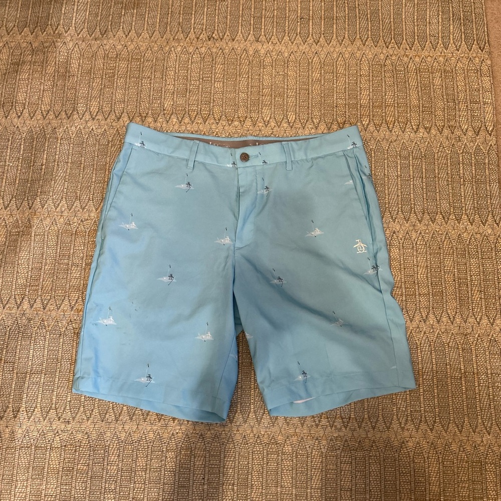 Original Penguin Aqua Blue Shorts
